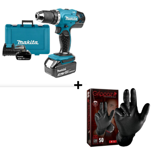 Trapano avvitatore 18V LXT (2x3,0 Ah) in valigetta sintetica - Makita DDF453RFE