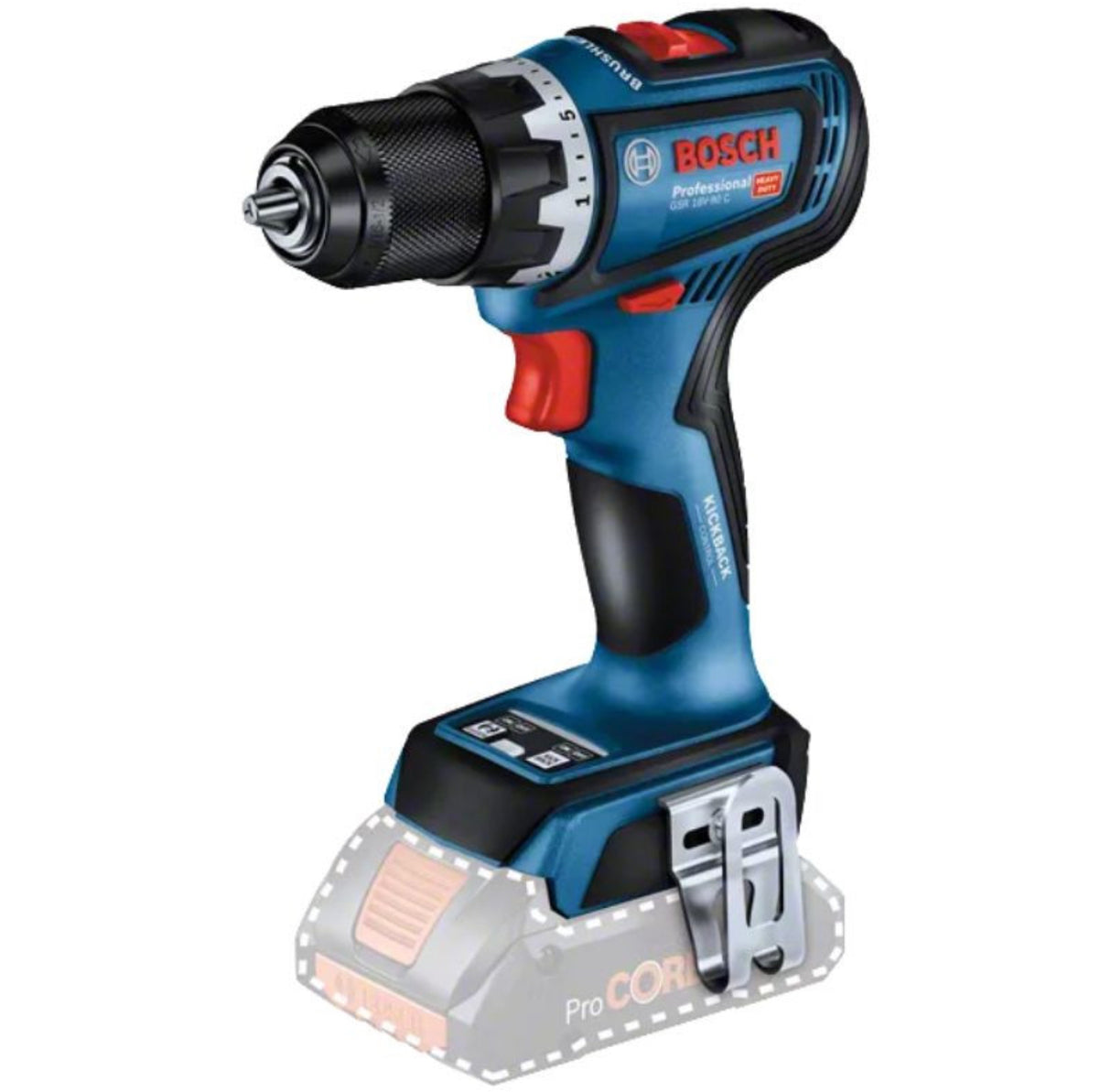 Trapano avvitatore 18V GSR 18V-90 C (Solo) - BOSCH 06019K6000