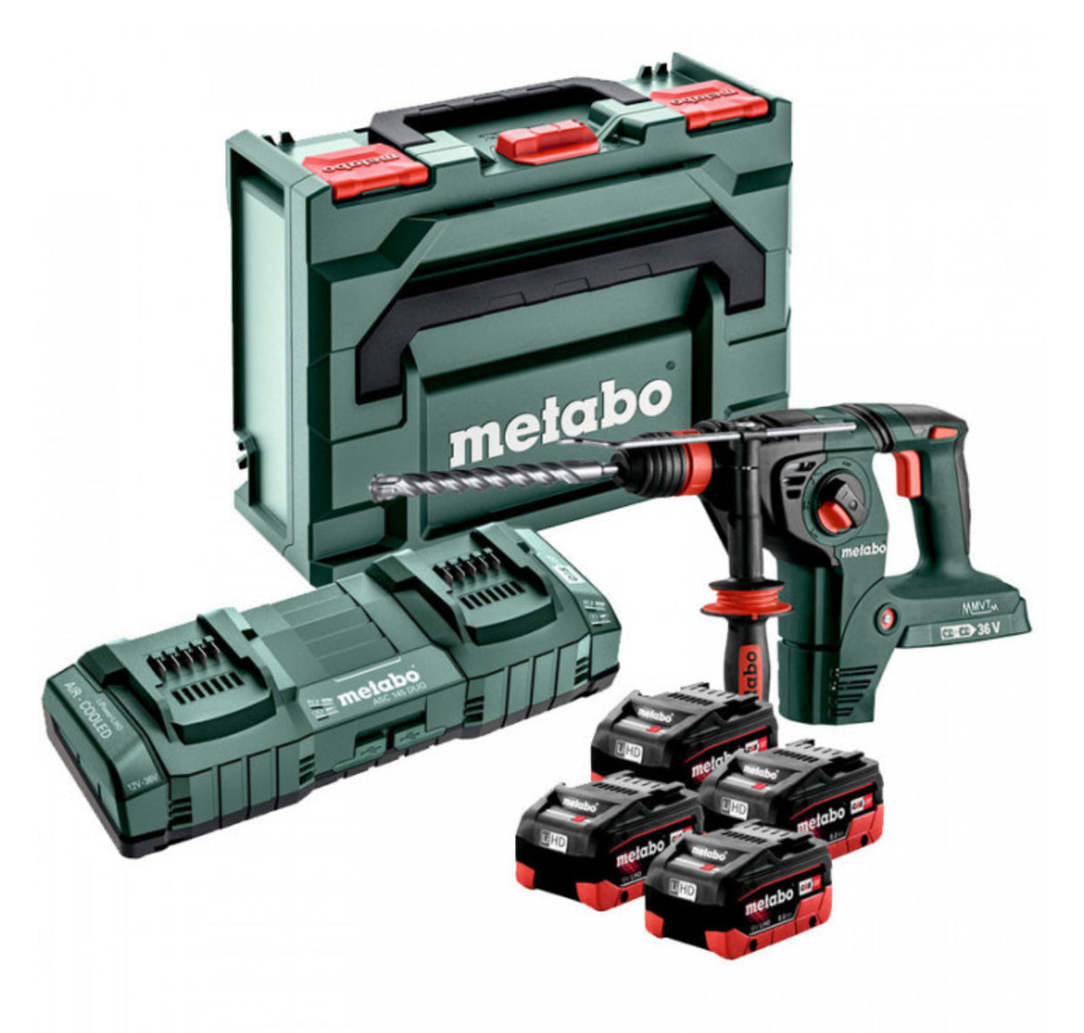 Perforatore scalpellatore 36V SDS-plus 3,1 J (4x8,0 Ah) KHA 36-18 LTX 32 in metabox - METABO 600796810