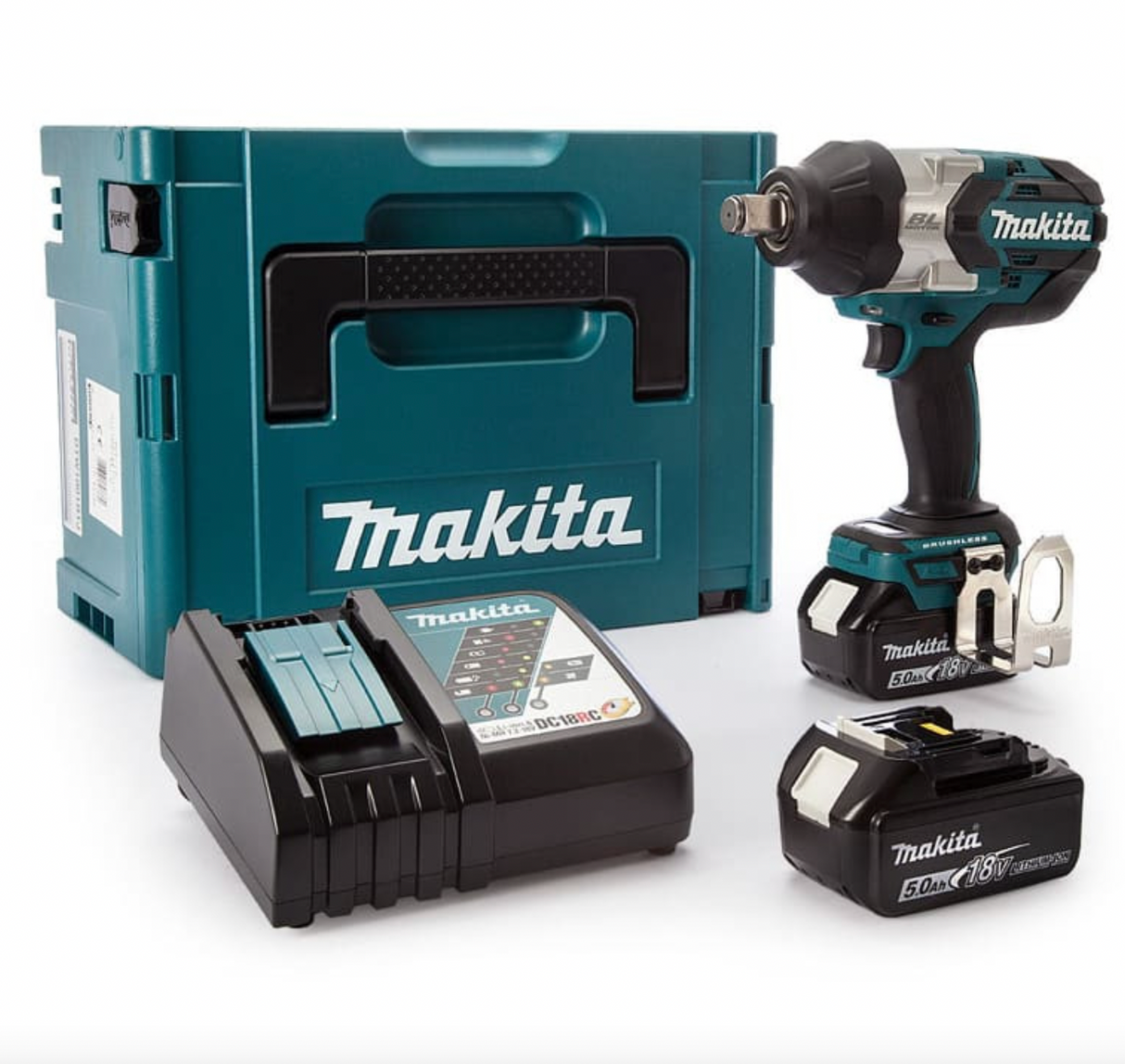 Avvitatore ad impulsi 18V LXT 1050Nm 3/4" (2x5,0 Ah) in MAKPAC - MAKITA DTW1001RTJ