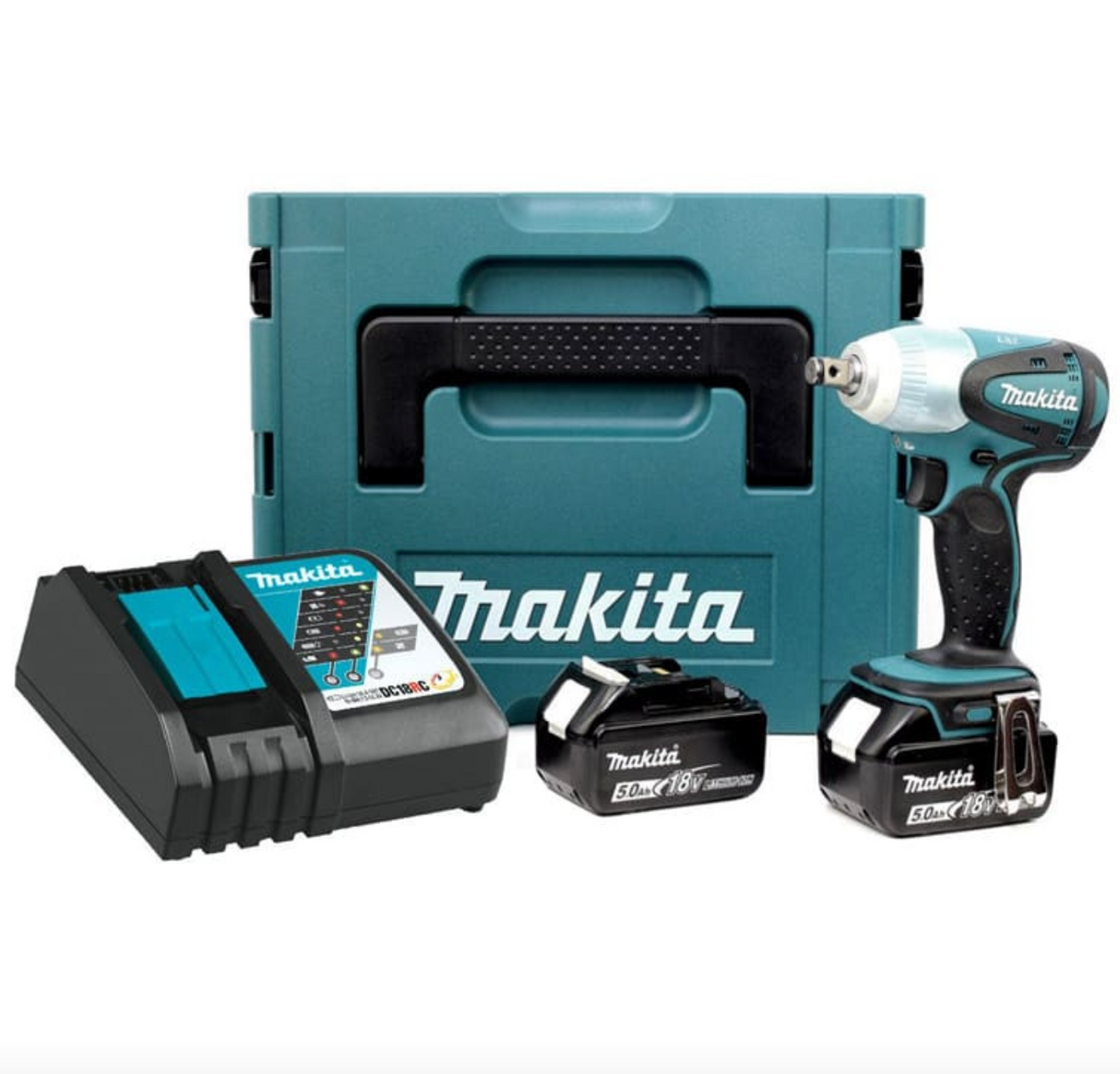 Avvitatore ad impulsi 18V LXT 230Nm 1/2" (2x5,0 Ah) in MAKPAC - MAKITA DTW251RTJ