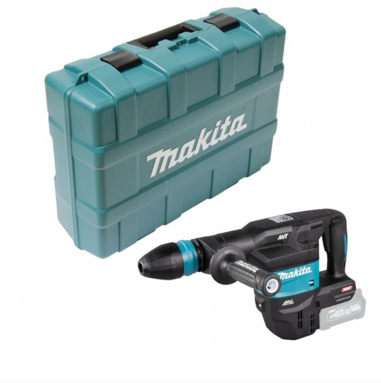 Cippatrice SDS-MAX 40V XGT 9.4J (solo) in valigia - MAKITA HM001GZ02+GUANTI GRIPPAZ