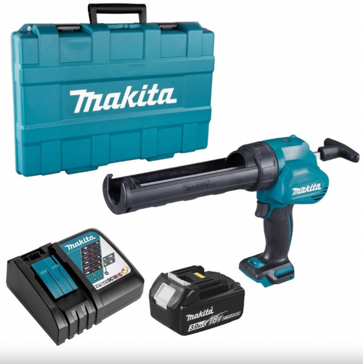 Pistola per stucco 18V LXT (1x3,0 Ah) in valigetta - Makita DCG180RF