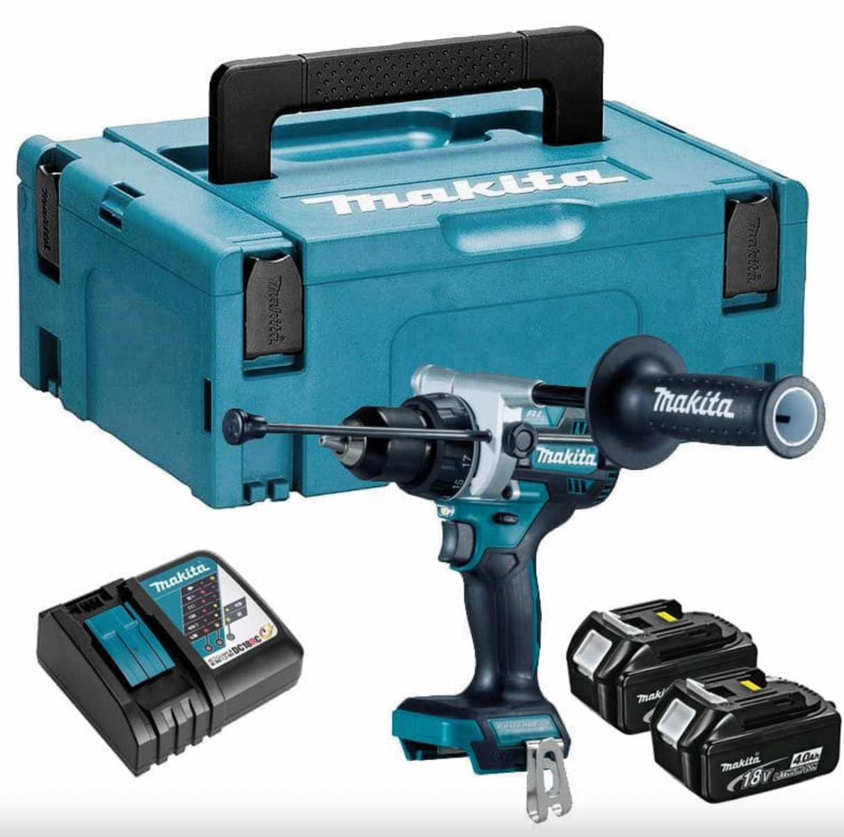 Trapano a percussione 18V LXT (2x4,0 Ah) in MAKPAC - MAKITA DHP486RMJ