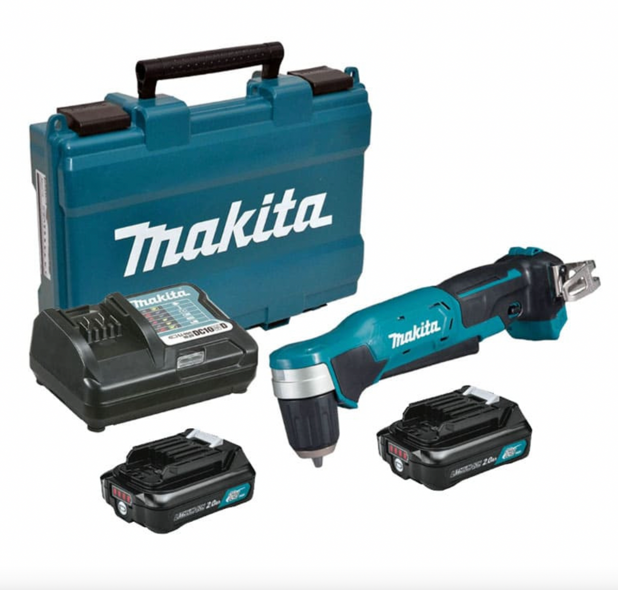 Trapano avvitatore angolare 12V CXT Ø10 mm (2x2,0 Ah) in valigetta - MAKITA DA333DWAE