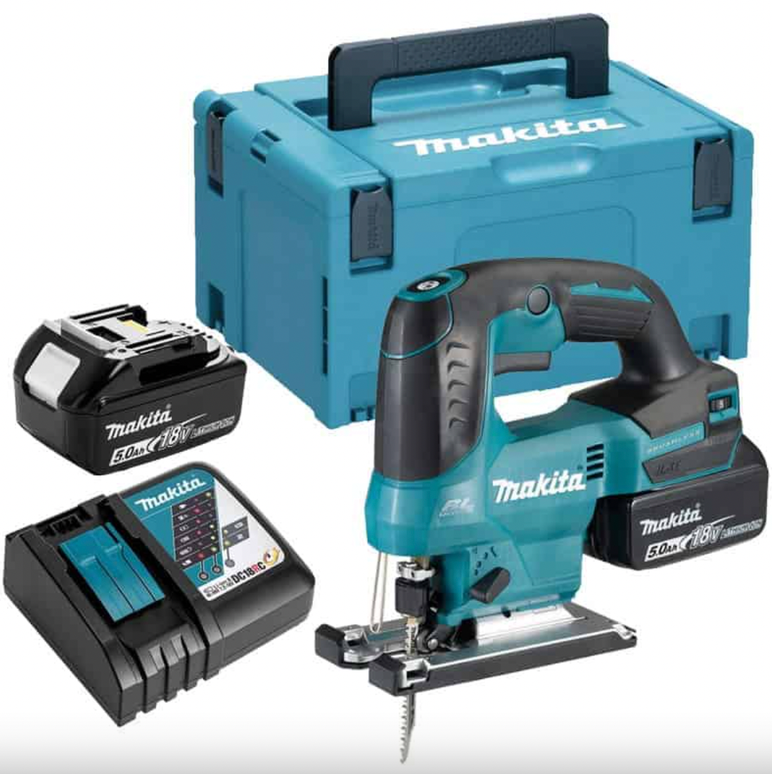 Seghetto alternativo 18V LXT (2x5,0 Ah) in MAKPAC - MAKITA DJV184RTJ