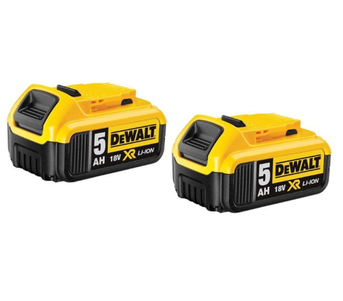 Pack 2 batteries 18V XR Li-Ion 5,0 Ah - DEWALT DCB184P2