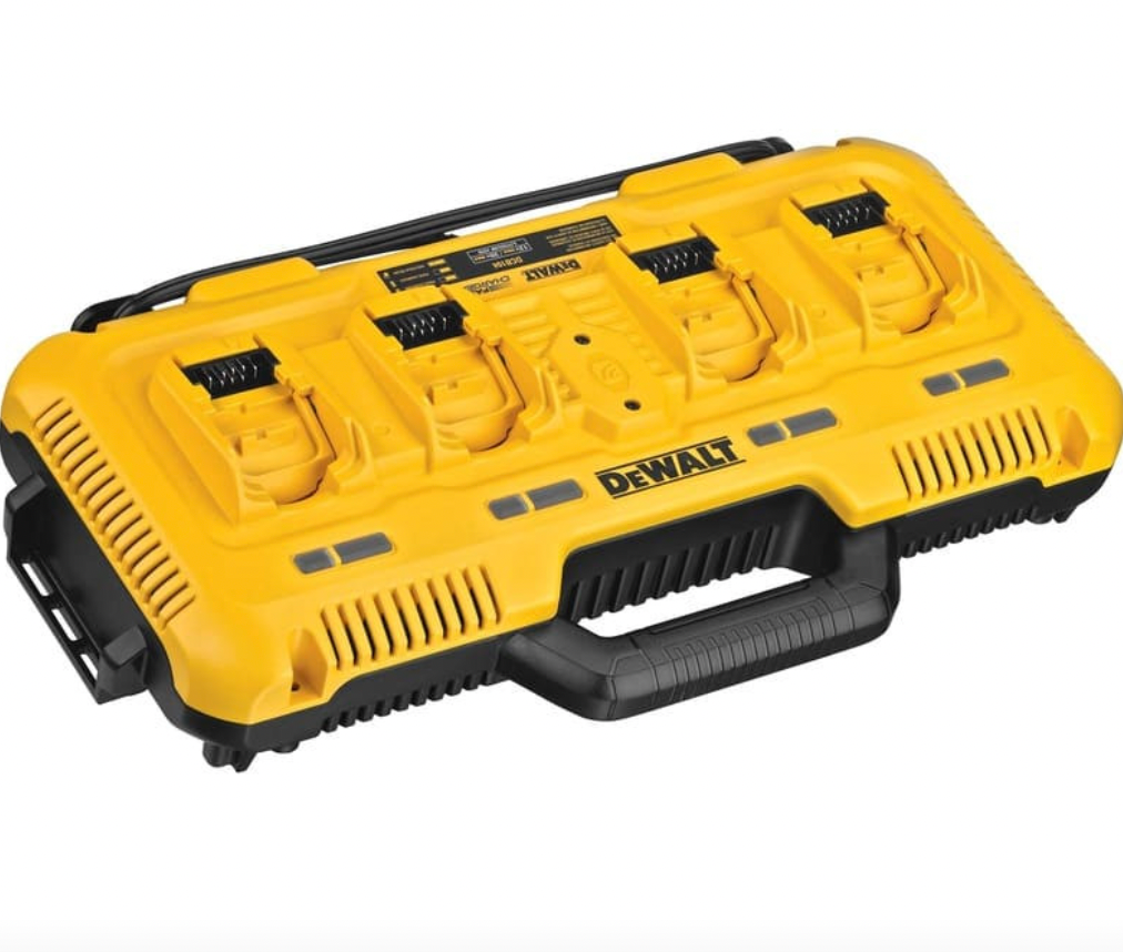 Caricabatterie per 4 batterie 10,8 / 12 / 18 V XR e XR FLEXVOLT - DEWALT DCB104