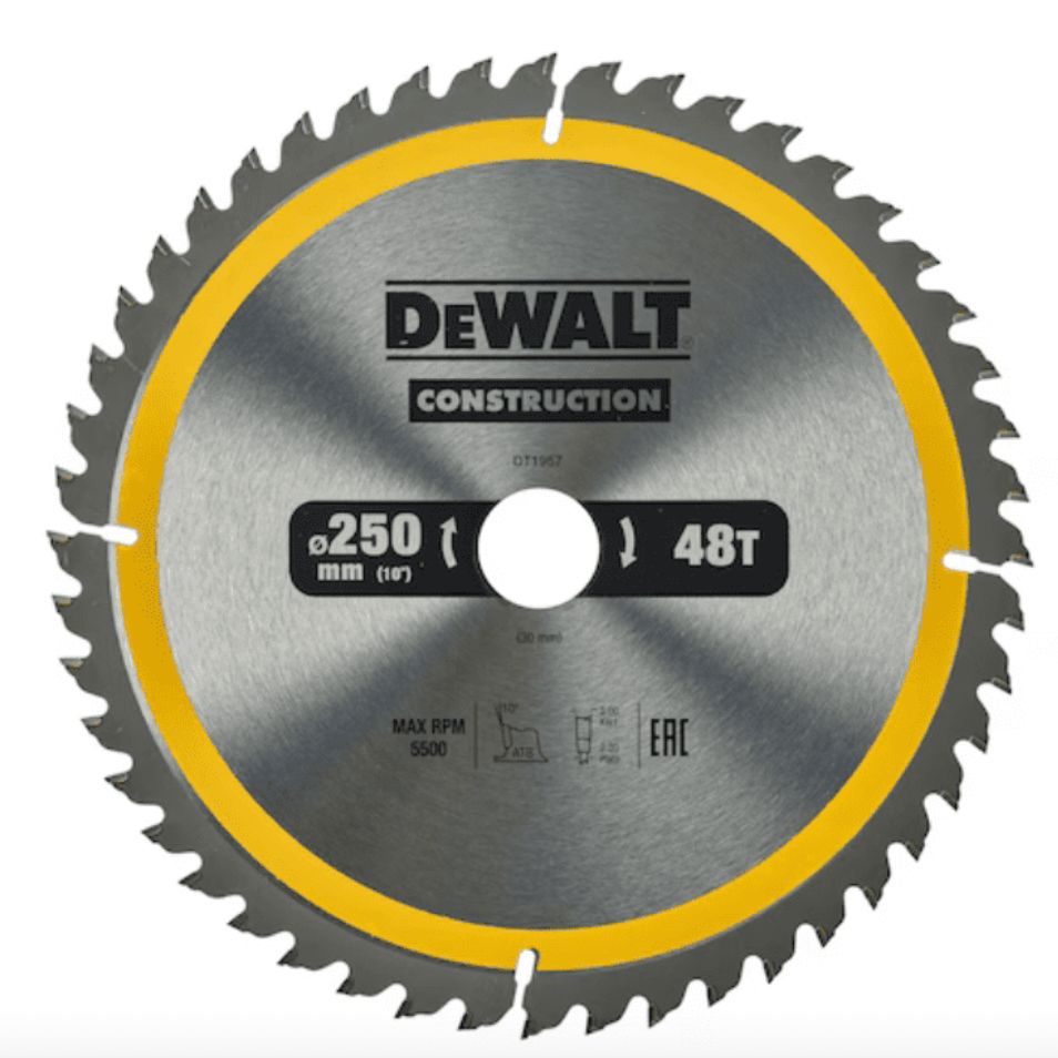 Lama per sega circolare stazionaria Ø250 mm 40 denti - DEWALT DT1957-QZ