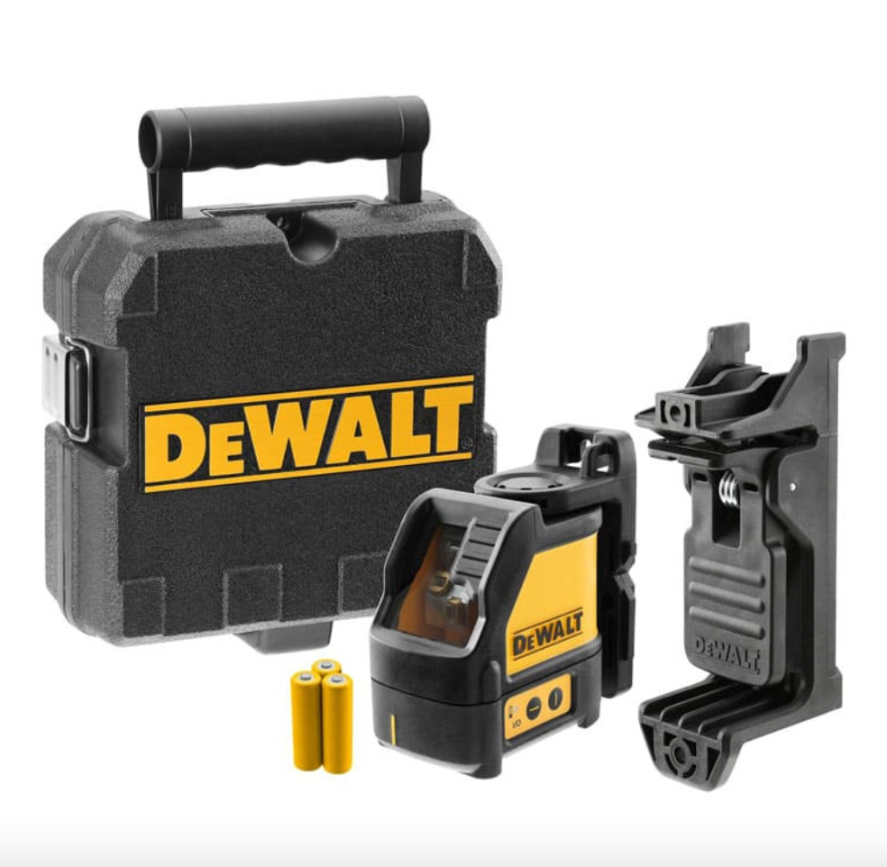 2 laser a linee incrociate verdi con supporto e custodia - DEWALT DW088CG-XJ