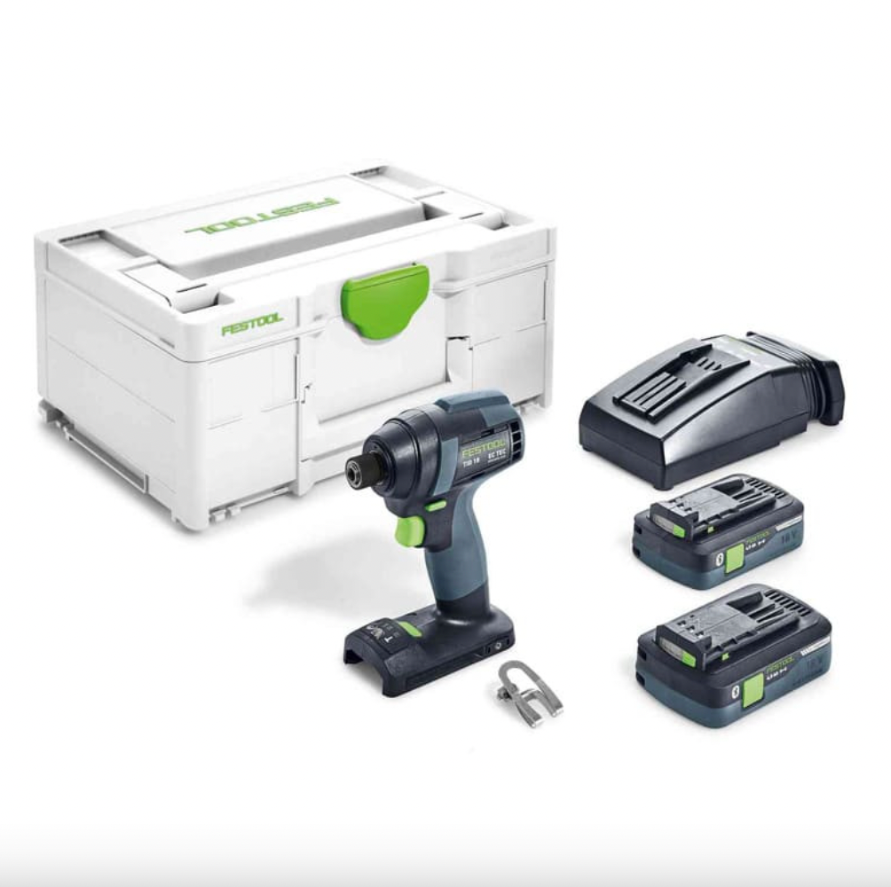 Avvitatore a percussione a batteria TID 18 HPC 4.0 I-Plus (2x4,0 Ah) - FESTOOL 576482